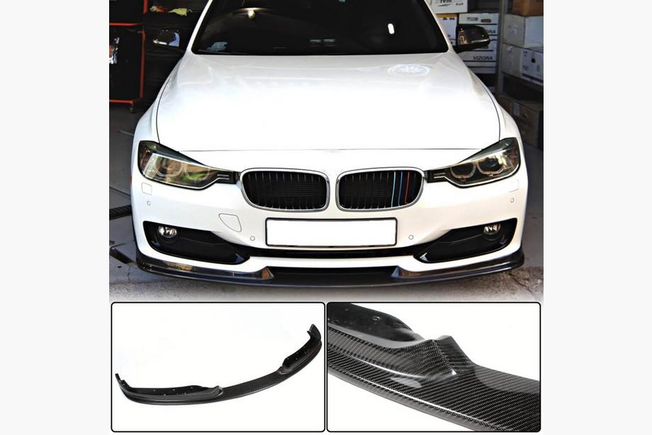 BMW rad 3 F30/F31 2012–2019 Lip spojler predného nárazníka FRP V2 (2012-2015 Base) Image