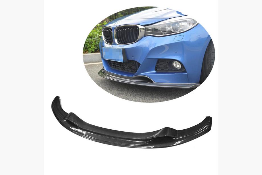 BMW 3. séria F34 2013–2020 Predný nárazníkový lip Lip V-Style (pre M-Sport, karbón) Fotografia 1