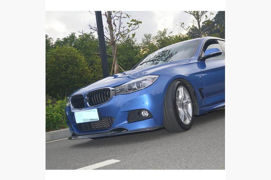 BMW 3. séria F34 2013–2020 Predný nárazníkový lip Lip V-Style (pre M-Sport, karbón) Fotografia 3