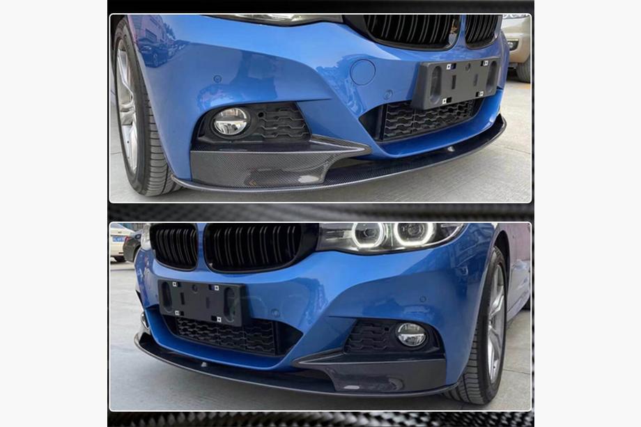 BMW 3. séria F34 2013–2020 Predný lip spojler nárazníka MP-Style (pre M-Sport, karbón) Fotografia 4