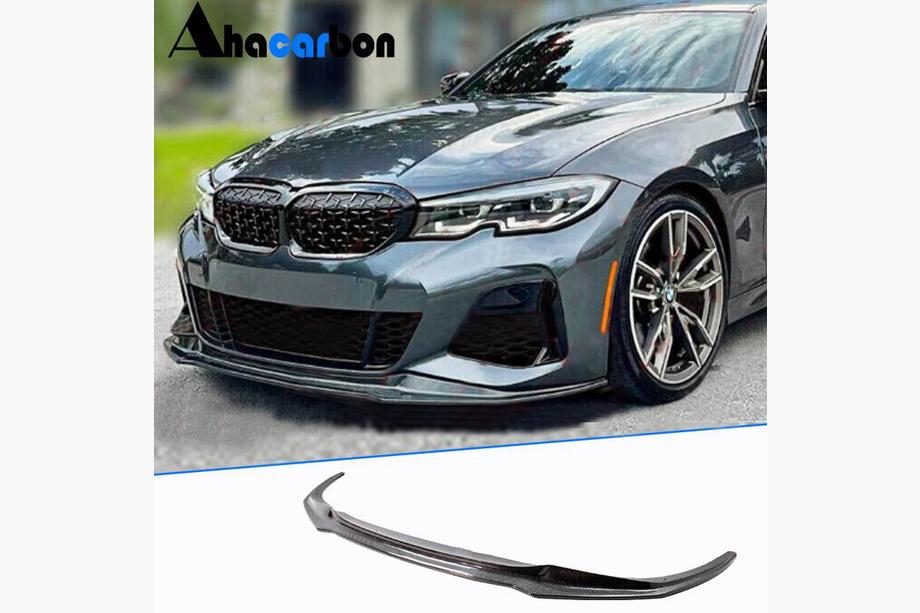 BMW 3. rad G20/G21 2018– Predný lip spojler nárazníka Lip V8 (pre M-Sport 2018-2022, karbón) Fotografia 1