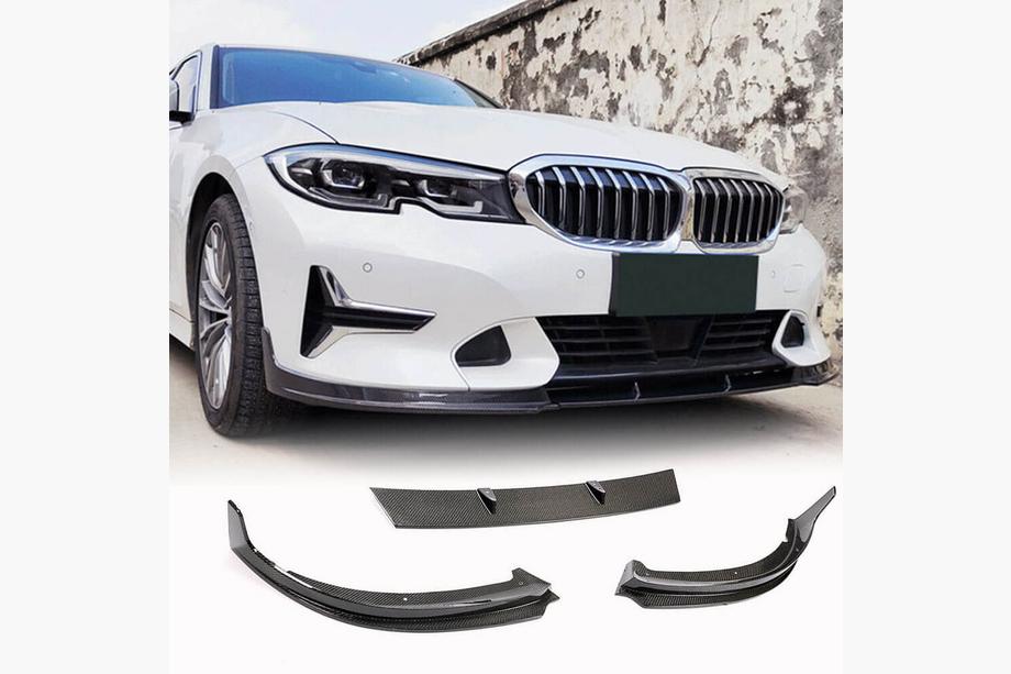 BMW 3. rad G20/G21 2018– Predný nárazníkový lip spojler Lip V2 (pre Base 2018-2022, karbón) Image