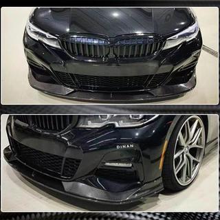 Predný nárazníkový lip AC-Style (pre M-Sport 2018-2022, karbón) BMW 3. rad G20/G21 2018– fotografia 2