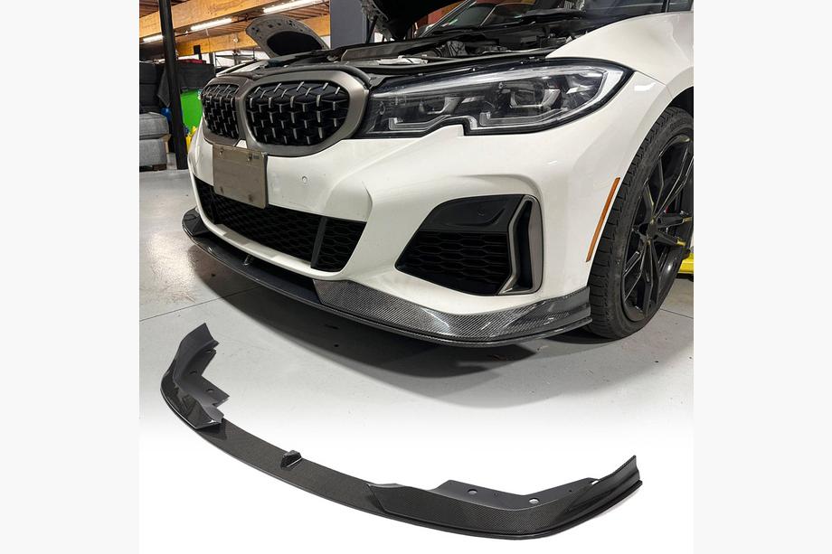 BMW 3. rad G20/G21 2018– Predný nárazníkový lip AC-Style (pre M-Sport 2018-2022, karbón) Fotografia 1
