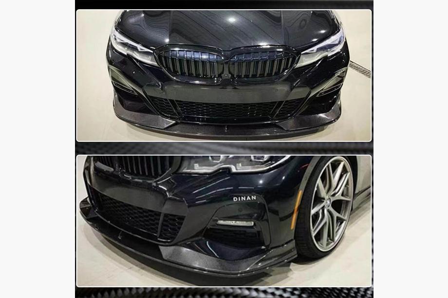 BMW 3. rad G20/G21 2018– Predný nárazníkový lip AC-Style (pre M-Sport 2018-2022, karbón) Fotografia 2