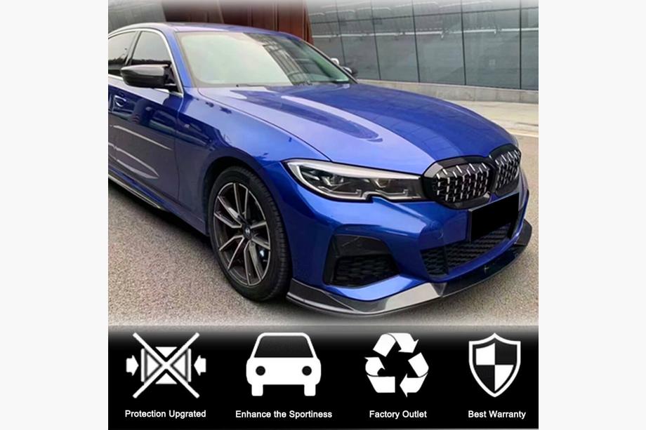 BMW 3. rad G20/G21 2018– Predný nárazníkový lip AC-Style (pre M-Sport 2018-2022, karbón) Fotografia 4