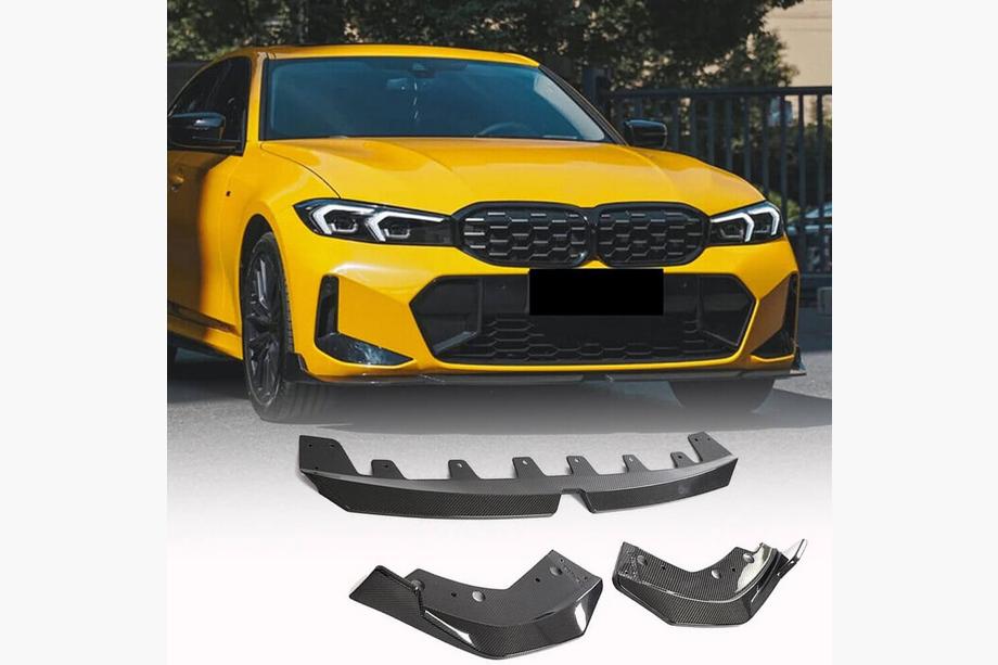 BMW 3. rad G20/G21 2018– Predný nárazníkový lip Lip V3 (pre M-Sport 2022+, karbón) Image