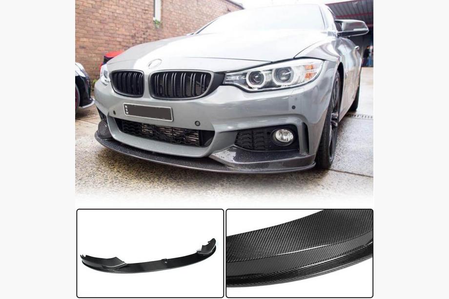 BMW 4 séria F32/F33/F36 2012–2020 Predný splitter (lip) na predný nárazník Carbon V4 (M-Sport) Image
