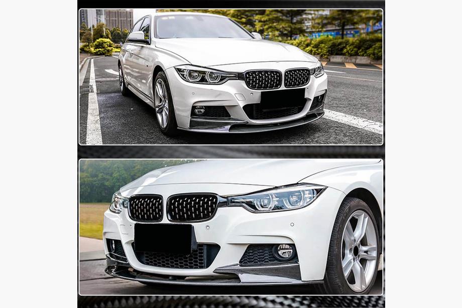 BMW 5. rad F10/F11 2010–2016 Lip spojler predného nárazníka Lip V3 (pre F10 M-Sport, karbón) Fotografia 3