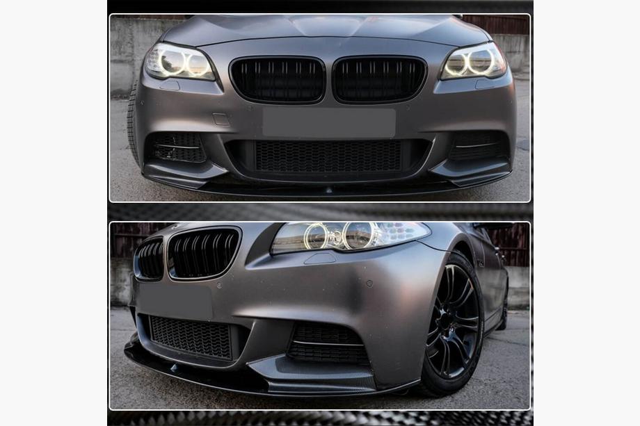 BMW 5. rad F10/F11 2010–2016 Lip spojler predného nárazníka Lip V3 (pre F10 M-Sport, karbón) Fotografia 4