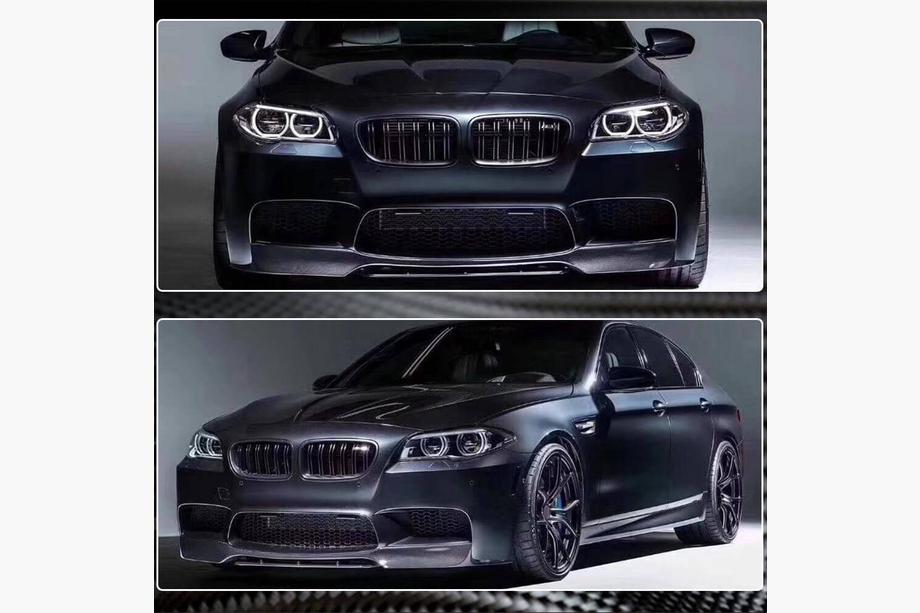 BMW 5. rad F10/F11 2010–2016 Predný lip nárazníka Lip V1 (pre F10 M5, karbón) Fotografia 4