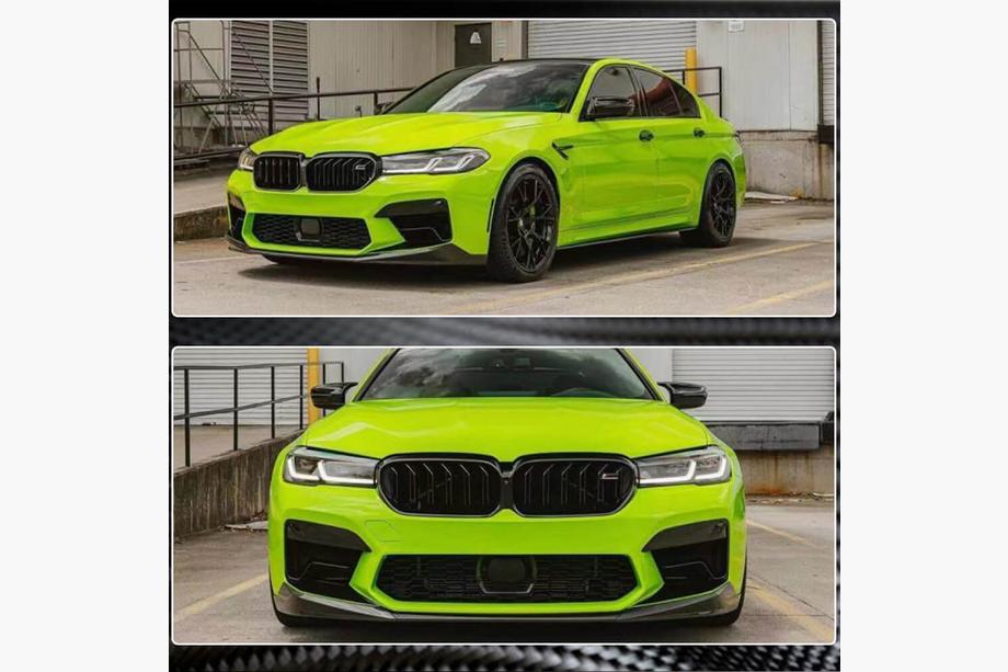 BMW 5. rad G30/G31 2017–2023 Lip spojler predného nárazníka Lip V1 (pre M5 F90 2020-2024, karbón) Fotografia 4