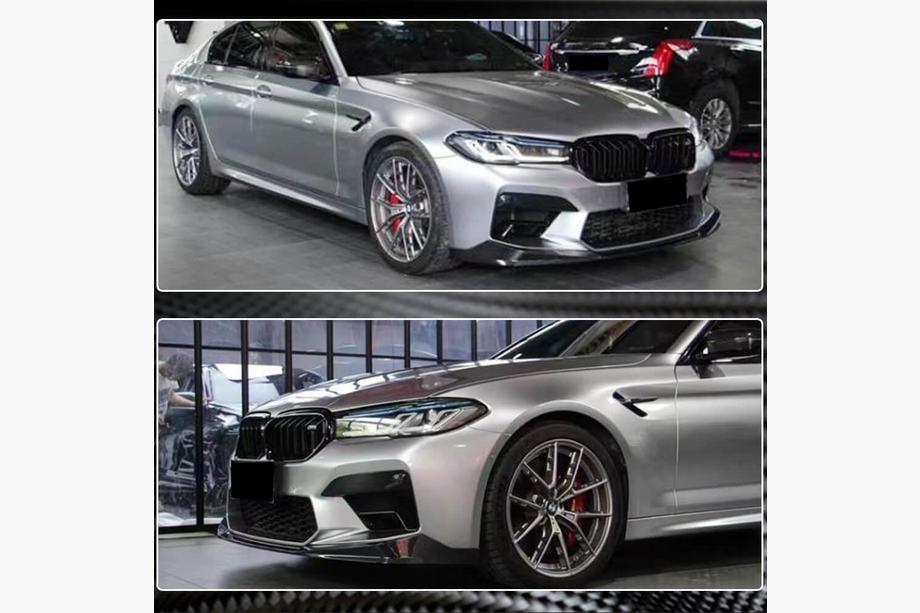 BMW 5. rad G30/G31 2017–2023 Lip spojler predného nárazníka Lip V1 (pre M5 F90 2020-2024, karbón) Fotografia 5