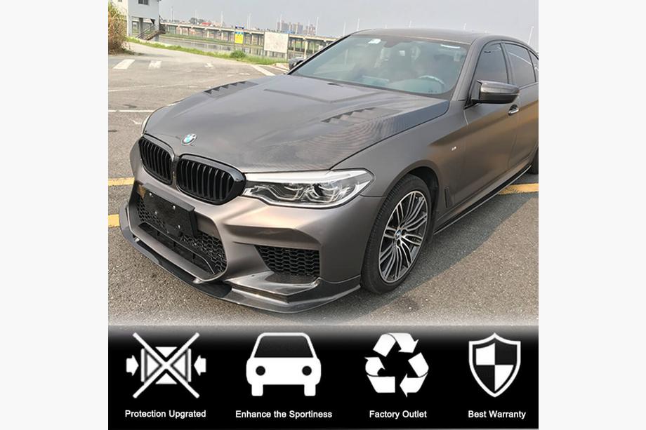 BMW 5. rad G30/G31 2017–2023 Lem predného nárazníka Lip V1 (pre M5 F90 2017-2020, karbón) Fotografia 3