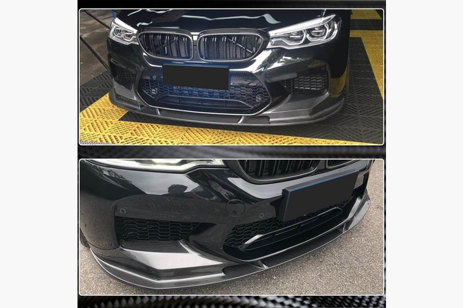 BMW 5. rad G30/G31 2017–2023 Lem predného nárazníka Lip V1 (pre M5 F90 2017-2020, karbón) Fotografia 4