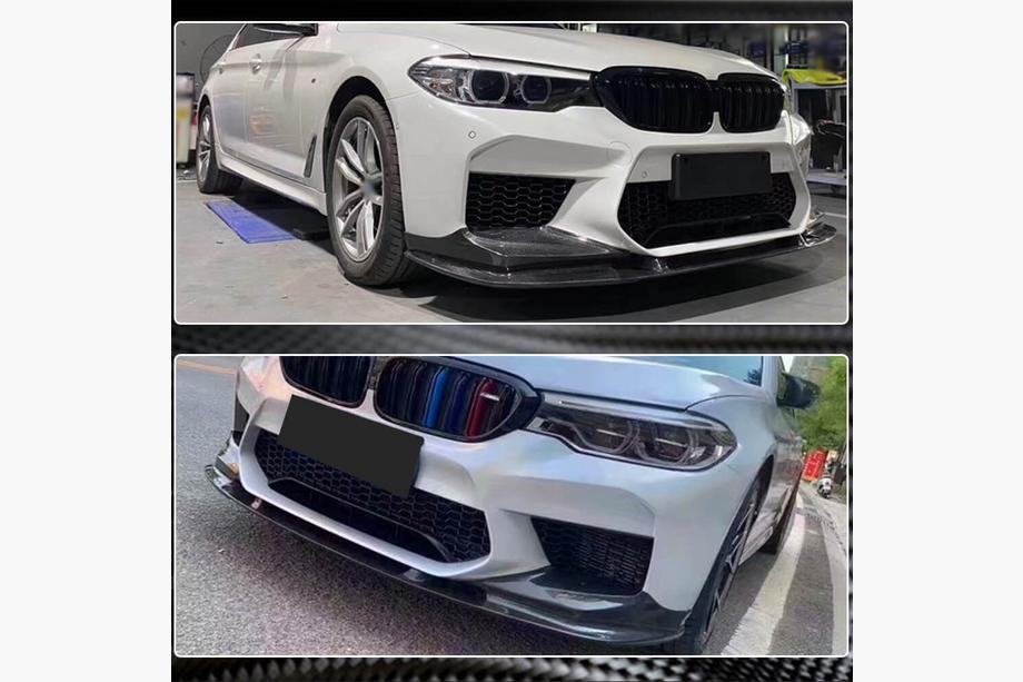 BMW 5. rad G30/G31 2017–2023 Lem predného nárazníka Lip V1 (pre M5 F90 2017-2020, karbón) Fotografia 5