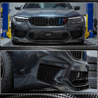 Lip na predný nárazník Lip V4 (pre M5 F90 2017-2020, karbón) BMW 5. rad G30/G31 2017–2023 fotografia 4