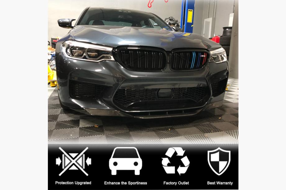 BMW 5. rad G30/G31 2017–2023 FRP V5 lip na predný nárazník (pre M5 2017-2020) Fotografia 4