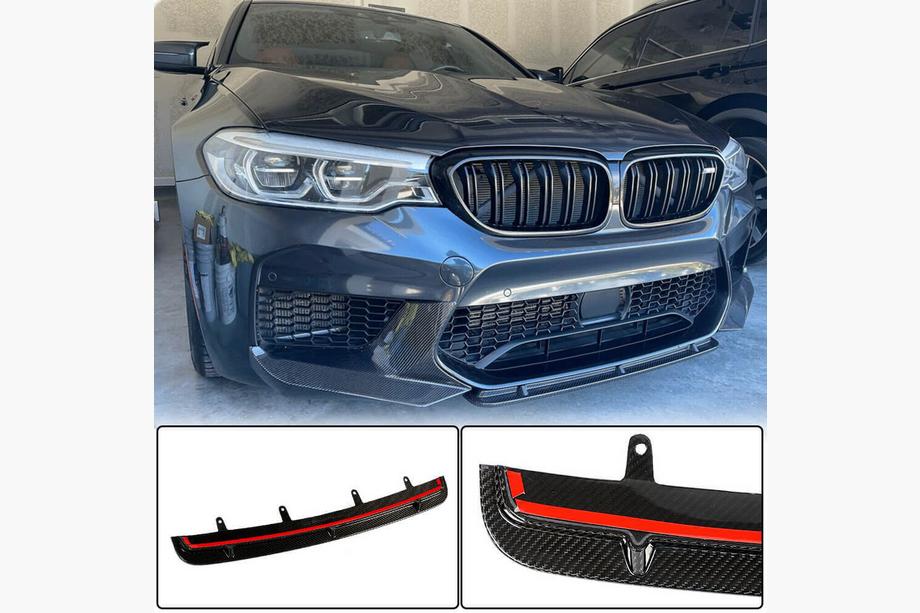BMW 5. rad G30/G31 2017–2023 Lip spojler predného nárazníka Lip V5 (pre M5 F90 2017-2020, karbón) Fotografia 1