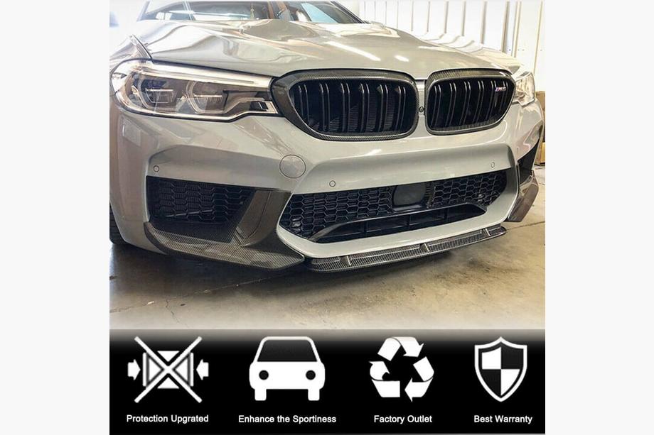 BMW 5. rad G30/G31 2017–2023 Lip spojler predného nárazníka Lip V5 (pre M5 F90 2017-2020, karbón) Fotografia 3