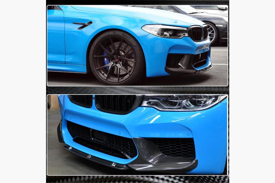 BMW 5. rad G30/G31 2017–2023 Lip spojler predného nárazníka Lip V5 (pre M5 F90 2017-2020, karbón) Fotografia 5