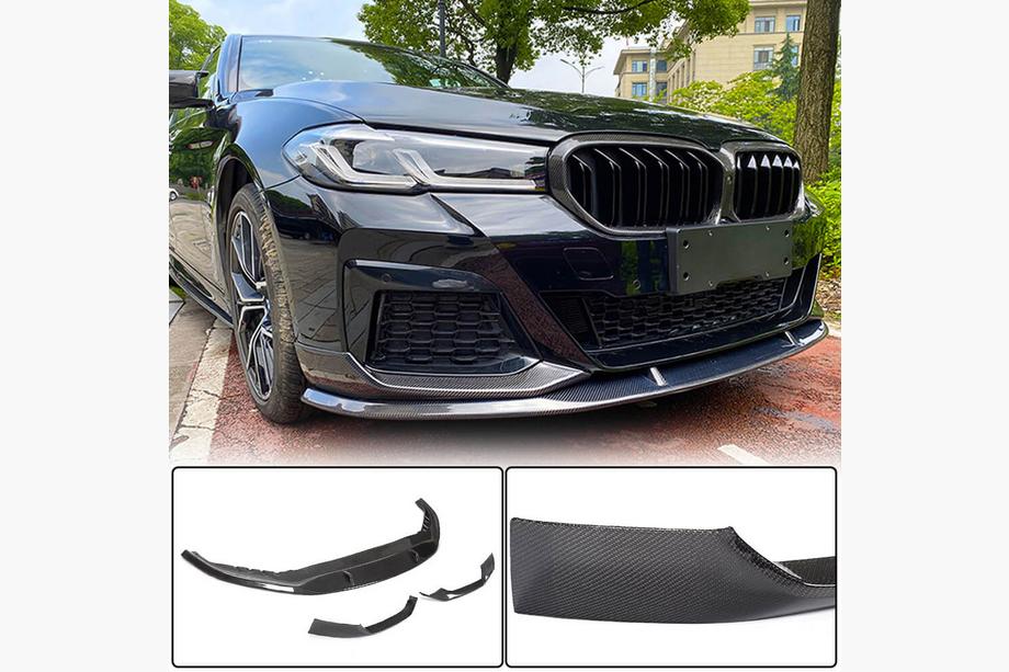 BMW 5. rad G30/G31 2017–2023 Predný lip nárazníka Lip V1 (pre M-Sport 2021-2024, karbón) Fotografia 1