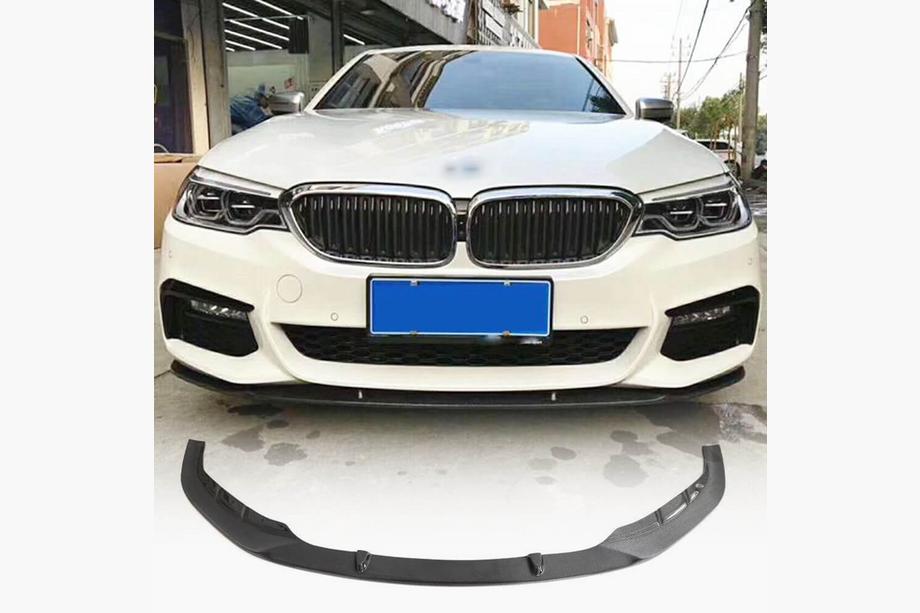 BMW 5. rad G30/G31 2017–2023 Lipa na predný nárazník Lip V3 (pre M-Sport 2017-2020, karbón) Fotografia 1