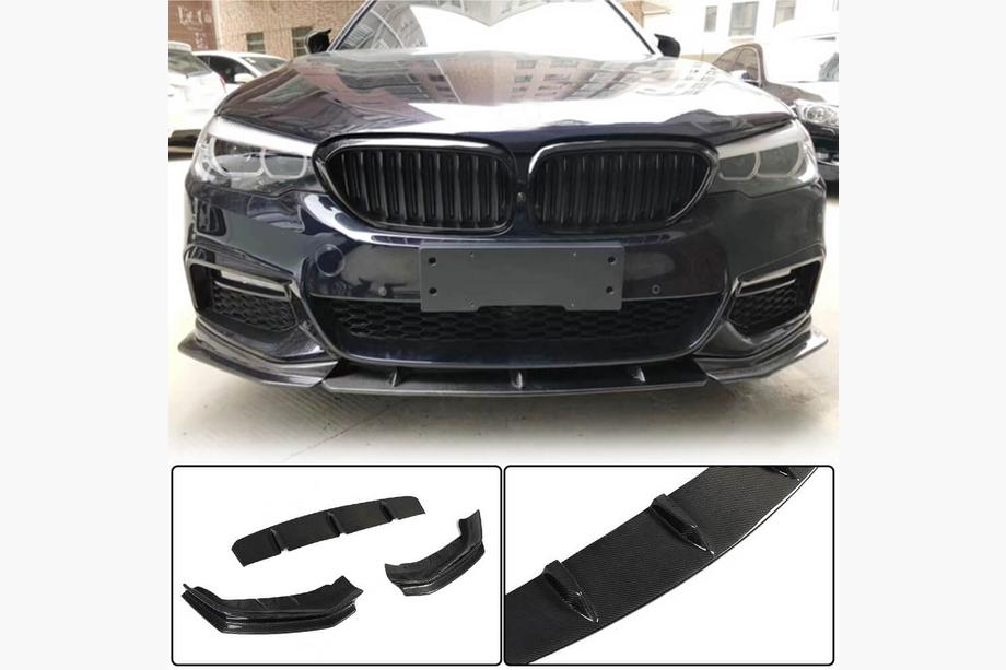 BMW 5. rad G30/G31 2017–2023 Lip spojler predného nárazníka Lip V4 (pre M-Sport 2017-2020, karbón) Image