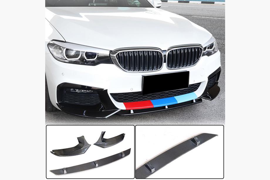 BMW 5. rad G30/G31 2017–2023 Predný lip na nárazník Lip V5 (pre M-Sport 2017-2020, karbón) Fotografia 1