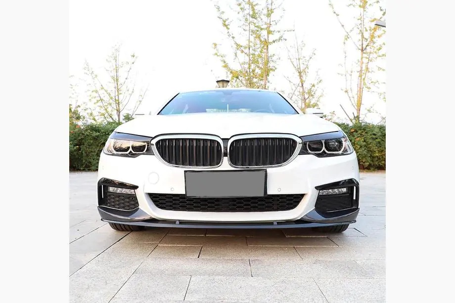 BMW 5. rad G30/G31 2017–2023 Predný nárazníkový lip spojler Lip V6 (pre M-Sport 2017-2020, karbón) Fotografia 4