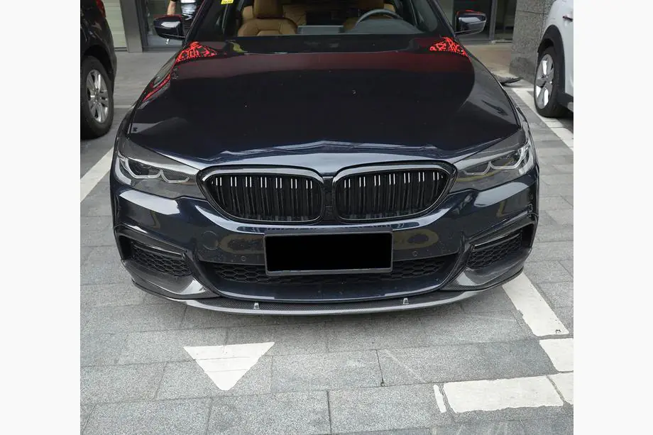 BMW 5. rad G30/G31 2017–2023 Predný nárazníkový lip spojler Lip V6 (pre M-Sport 2017-2020, karbón) Fotografia 7