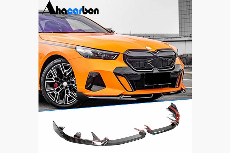 BMW 5/i5 séria G60/G60E/G61 2023– Lip nástavec na predný nárazník (pre M-Sport, karbón) Fotografia 1