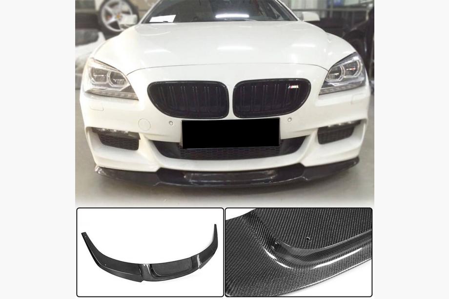 BMW 6. séria F12/F13/F06 2011–2018 Predný nárazníkový lip spojler Lip V2 (pre M-Sport, karbón) Fotografia 1