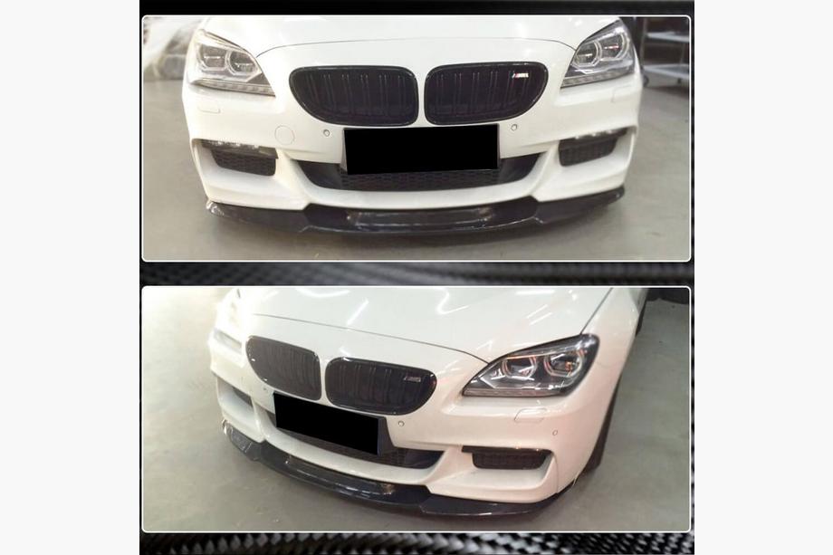 BMW 6. séria F12/F13/F06 2011–2018 Predný nárazníkový lip spojler Lip V2 (pre M-Sport, karbón) Fotografia 3