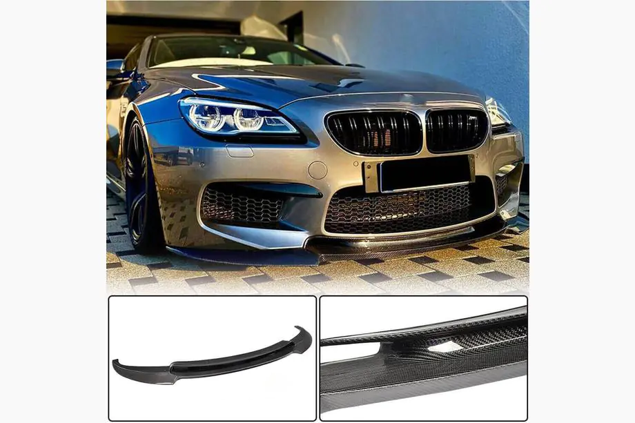 BMW 6. séria F12/F13/F06 2011–2018 Predný nárazníkový lip Lip V1 (pre M6, karbón) Fotografia 2