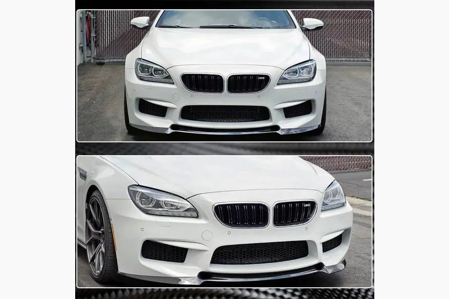 BMW 6. séria F12/F13/F06 2011–2018 Predný nárazníkový lip Lip V1 (pre M6, karbón) Fotografia 5