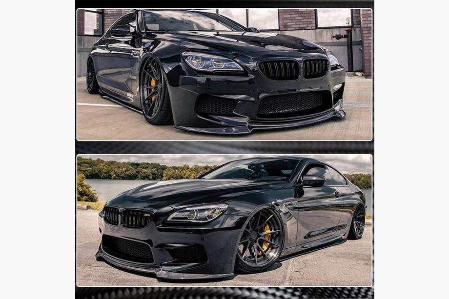 BMW 6. séria F12/F13/F06 2011–2018 Predný nárazníkový lip spojler FRP V4 Fotografia 4