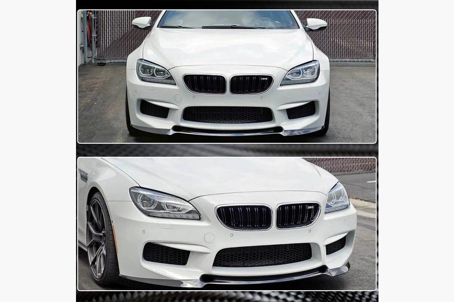 BMW 6. séria F12/F13/F06 2011–2018 Predný nárazníkový lip spojler FRP V4 Fotografia 5