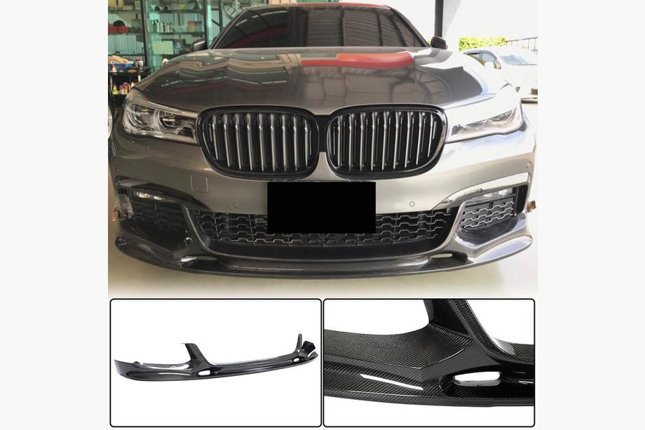 BMW 7. séria G11/G12 2015–2022 Predný lip na nárazník Lip V1 (pre M-Sport 2016-2019, karbón) Image