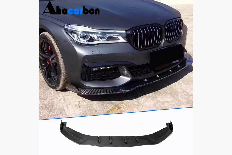 BMW 7. séria G11/G12 2015–2022 Predný nárazníkový lip spojler Lip V2 (pre M-Sport 2016-2019, karbón) Image
