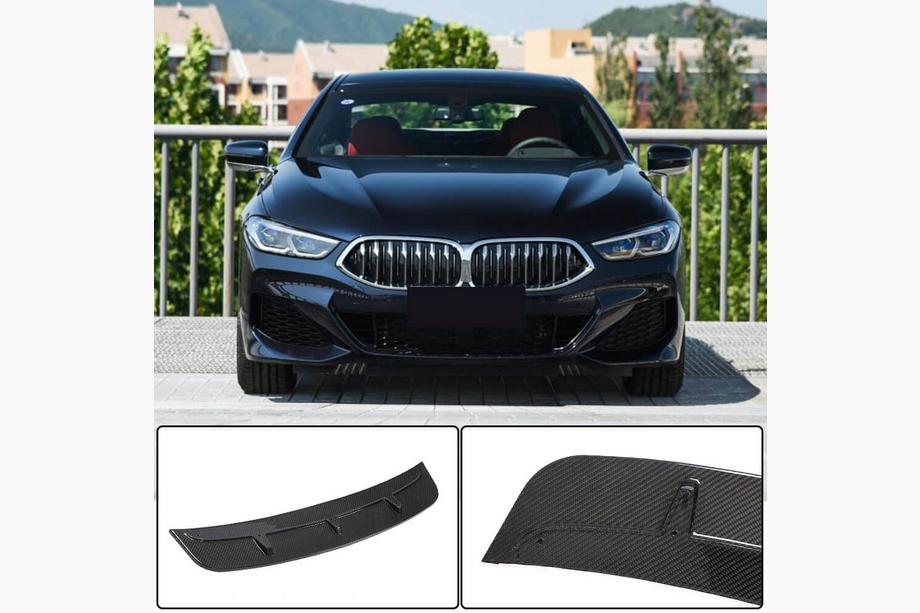 BMW 8. séria G14/G15/G16 2018– Lip spojler predného nárazníka Lip V4 (pre M-Sport, karbón) Fotografia 1