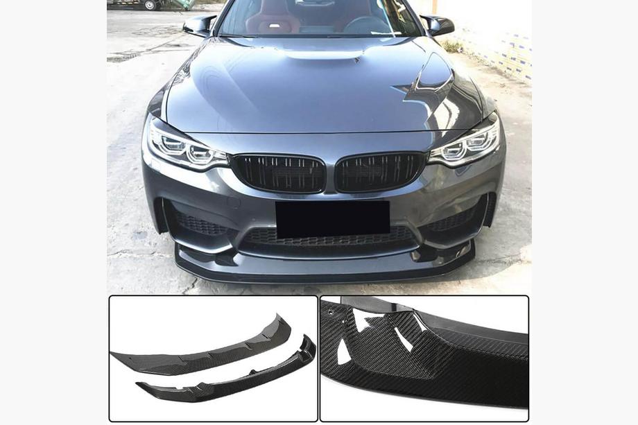 BMW rad 3 F30/F31 2012–2019 Predný lip spojler nárazníka Lip V3 (pre F80, karbón) Fotografia 1
