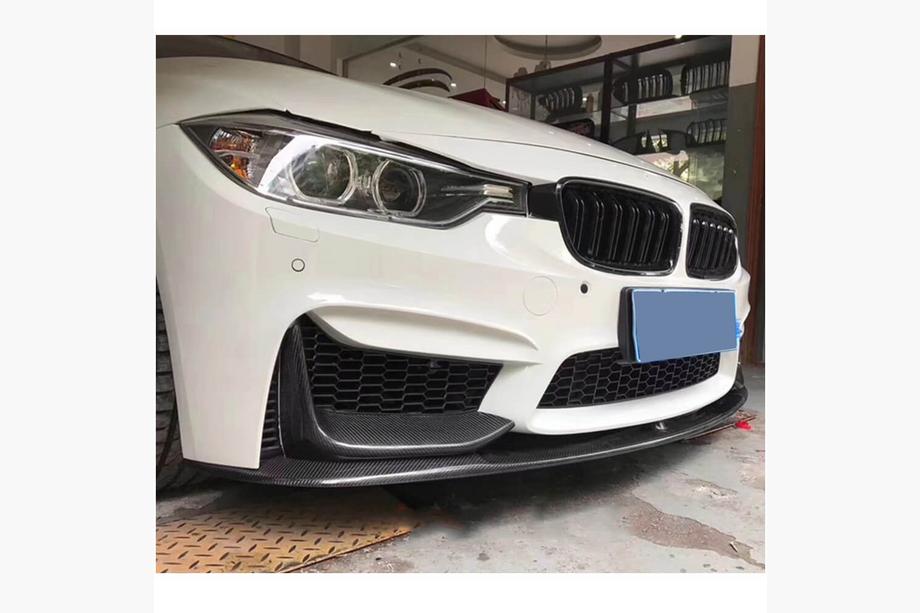 BMW rad 3 F30/F31 2012–2019 Predný nárazníkový lip Lip V4 (pre F80, karbón) Fotografia 3