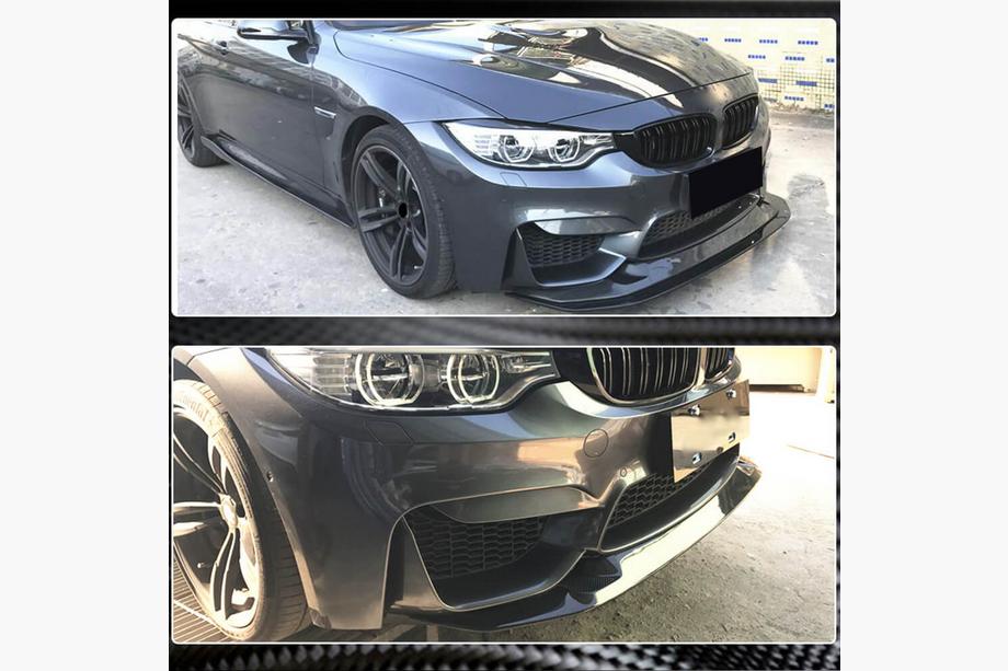 BMW 4 séria F32/F33/F36 2012–2020 Predný lip spojler na predný nárazník Lip V1 (pre F82/F83, karbón) Fotografia 3