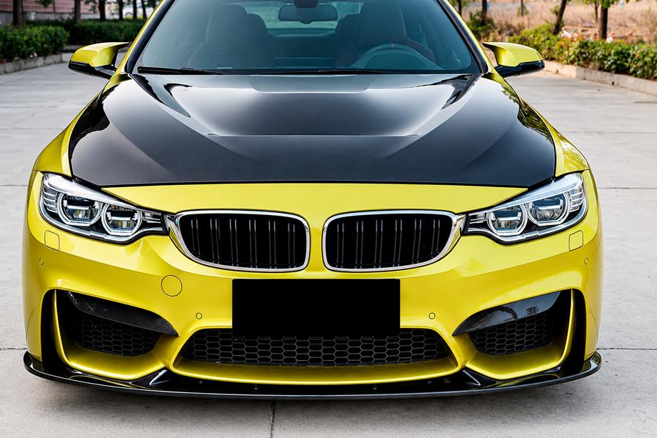 BMW 4 séria F32/F33/F36 2012–2020 Lip spojler predného nárazníka Lip V4 (pre F82/F83, karbón) Fotografia 1