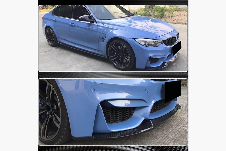 BMW 4 séria F32/F33/F36 2012–2020 Predný nárazník lip spojler Lip V8 (pre F82/F83, karbón) Fotografia 4