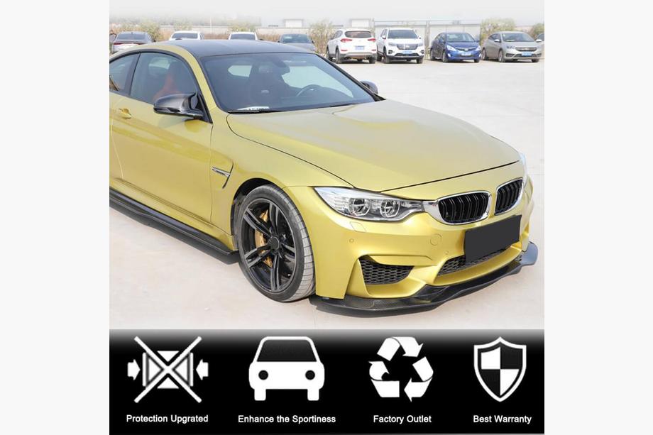 BMW 4 séria F32/F33/F36 2012–2020 Lip spojler predného nárazníka Lip V9 (pre F82/F83, karbón) Fotografia 2