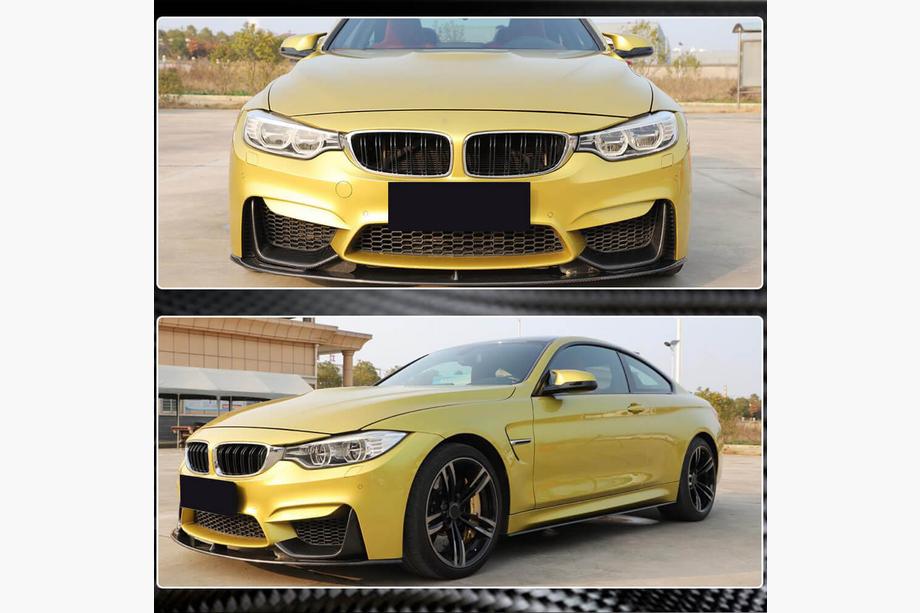 BMW rad 3 F30/F31 2012–2019 Predný lip spojler na predný nárazník FRP V16 (pre F80) Fotografia 3