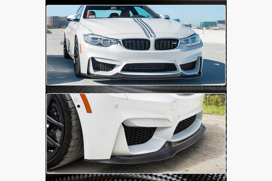 BMW 4 séria F32/F33/F36 2012–2020 Lip spojler predného nárazníka FRP V17 (pre F82/F83) Fotografia 4