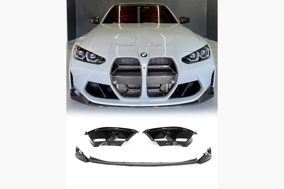 BMW 3. rad G20/G21 2018– Predný lip spojler na nárazník Lip V6 (pre G80, karbón) Image